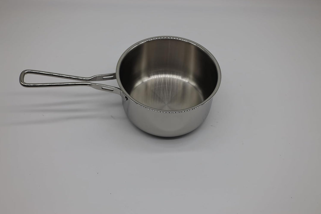 Hascevher Venice Milchtopf 16x9cm, Stielkasserolle 1,7 Liter, hochwertigem Edelstahl