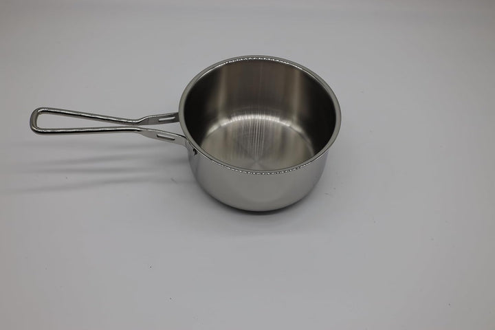 Hascevher Venice Milchtopf 16x9cm, Stielkasserolle 1,7 Liter, hochwertigem Edelstahl