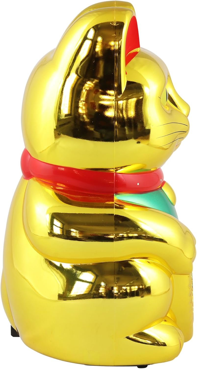 Freak Scene Glückskatze - Maneki-Neko - Winkekatze - 35 cm - Gold
