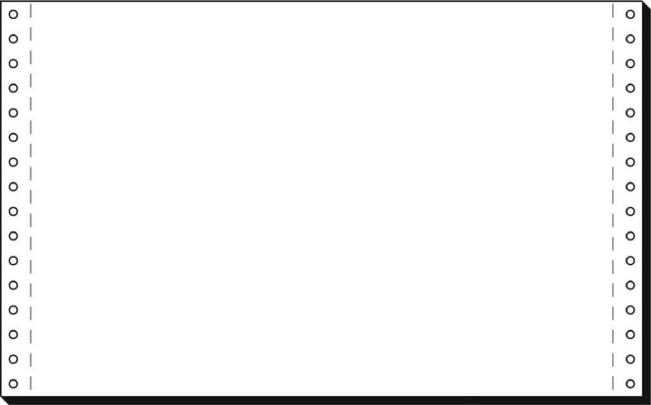 SIGEL 08330 Endlospapier 8 Zoll x 330 mm (A4 quer), 60 g, 2000 Blatt LP, 1fach