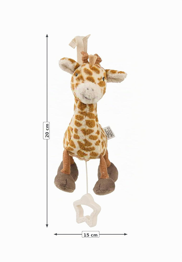 Sterntaler Spieluhr S Giraffe Kaya – kleine Spieluhr aus weichem Stoff – entnehmbares Spielwerk – Me