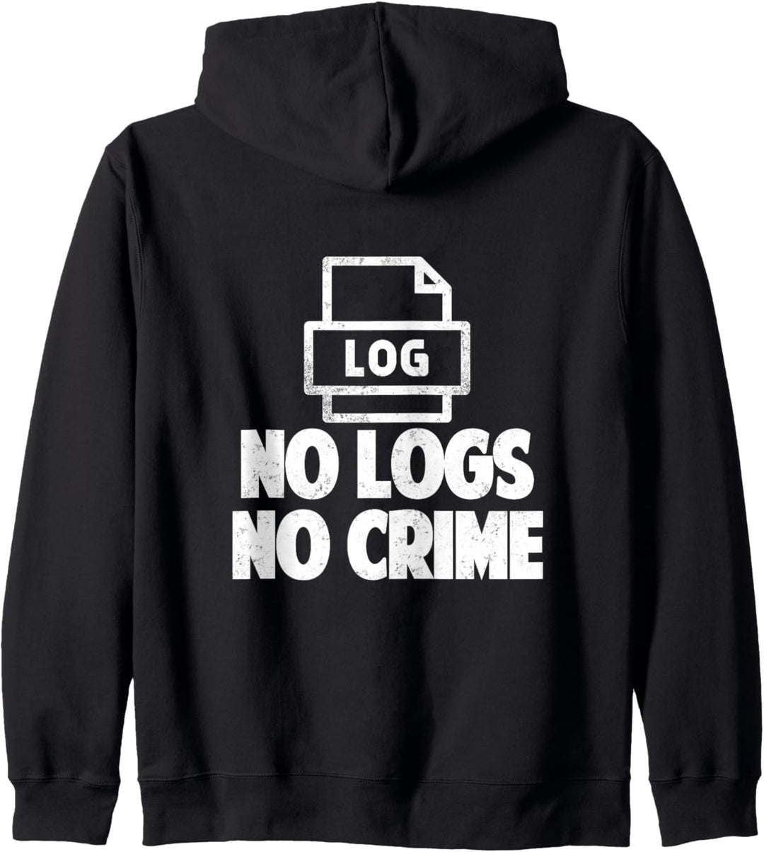 No Logs No Crime Coding Design für Hacker Kapuzenjacke