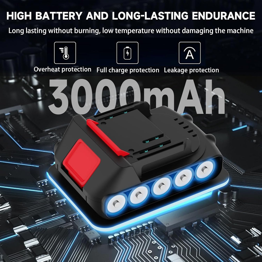 18V 2pcs 3.0Ah Ersatzbatterien und Ladegeräte