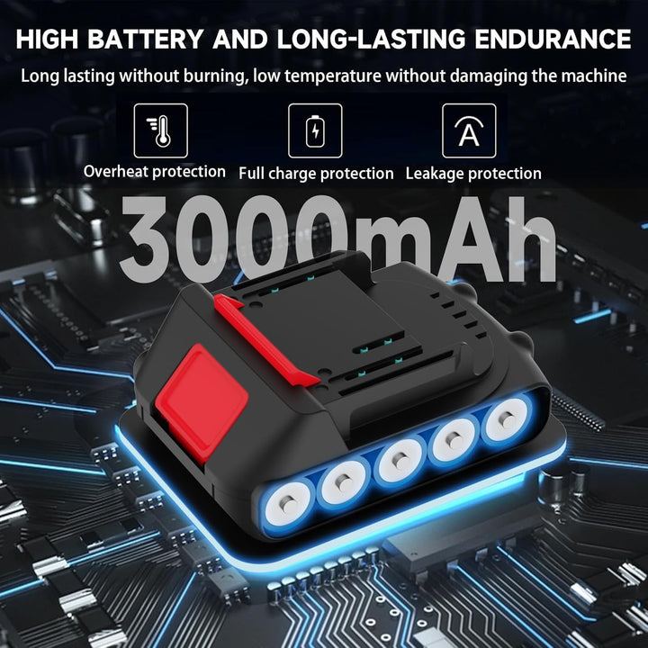 18V 2pcs 3.0Ah Ersatzbatterien und Ladegeräte