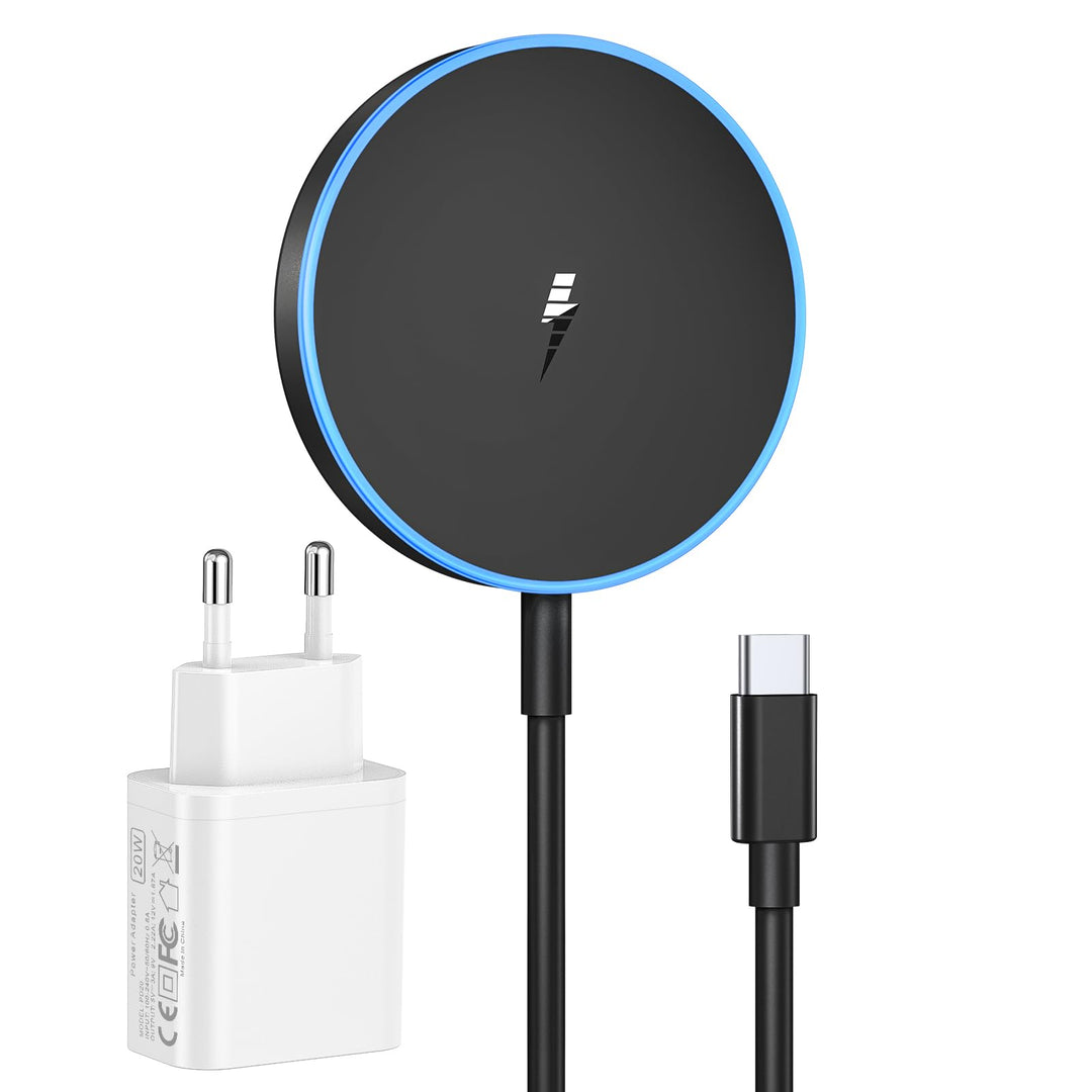 für MagSafe Ladegerät iPhone mit 20W Schnelles Adapter, Wireless Charger induktive ladestation für i