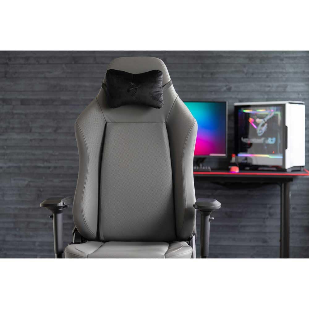 Arozzi Primo - Full Premium Leder - Brauner Gaming-Stuhl mit Vollleder, weichem Nackenkissen, höhenv