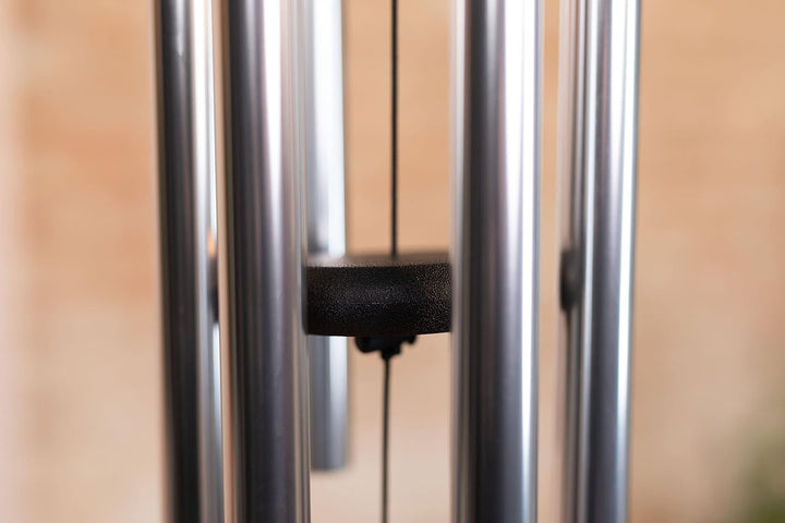 Sonic Energy Moon Meditation Chime – Windspiel mit 6 Klangstäben (432 Hz) – für Garten u. Entspannun