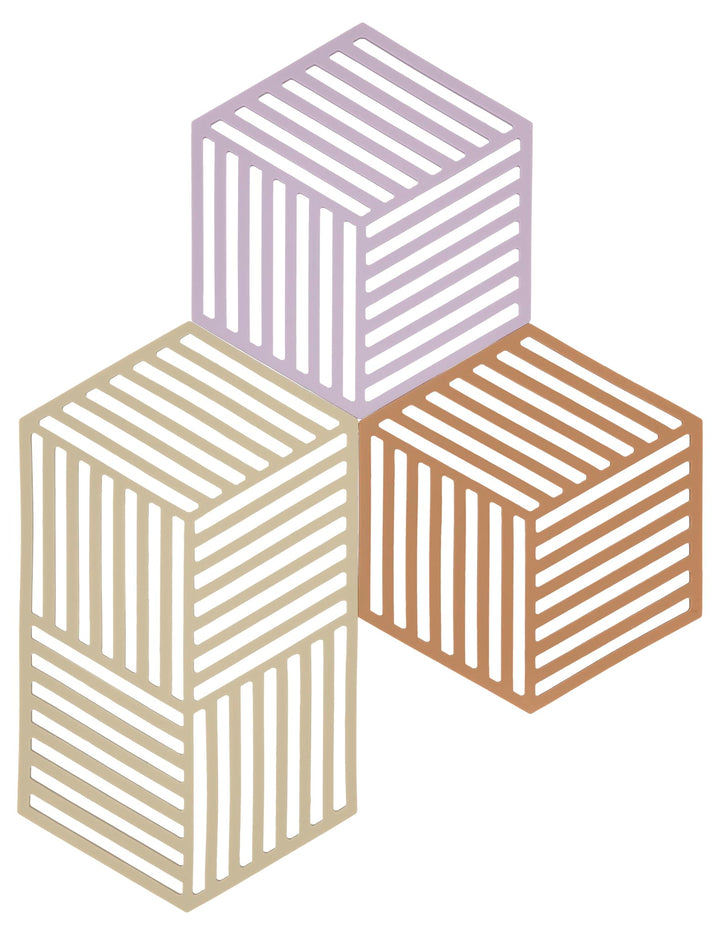 Zone Denmark Hexagon Topfuntersetzer Hitzebeständig, Silikon Untersetzer, Praktische und Dekorative