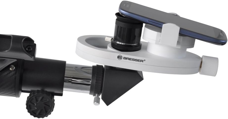 Bresser Universal Smartphone Adapter für Teleskope, Mikroskope, Spektive, für Okulare bis 68 mm Durc