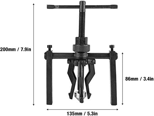 AUTOOL 3-Backen-Innenlager-Abzieher für Auto Motorrad Auto, Innenlager-Abzieher aus Kohlenstoffstahl