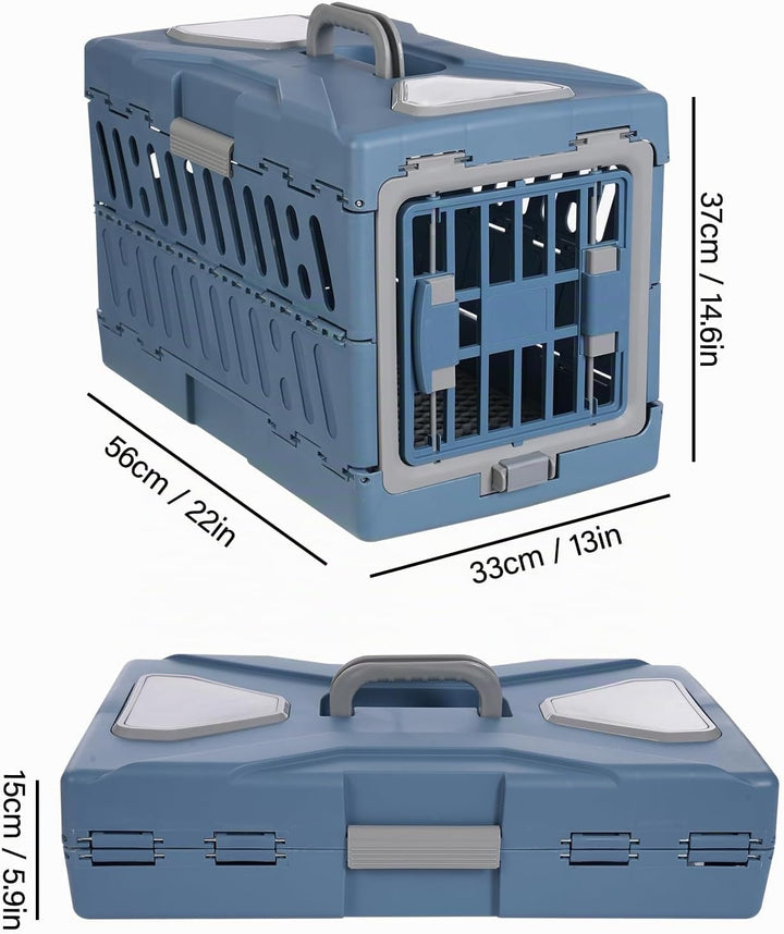 Tragbare Haustierbox, Hängebox für Katzen, Hundebox Grosser Katzentransportbox, Zwei Wege Tür Reisez