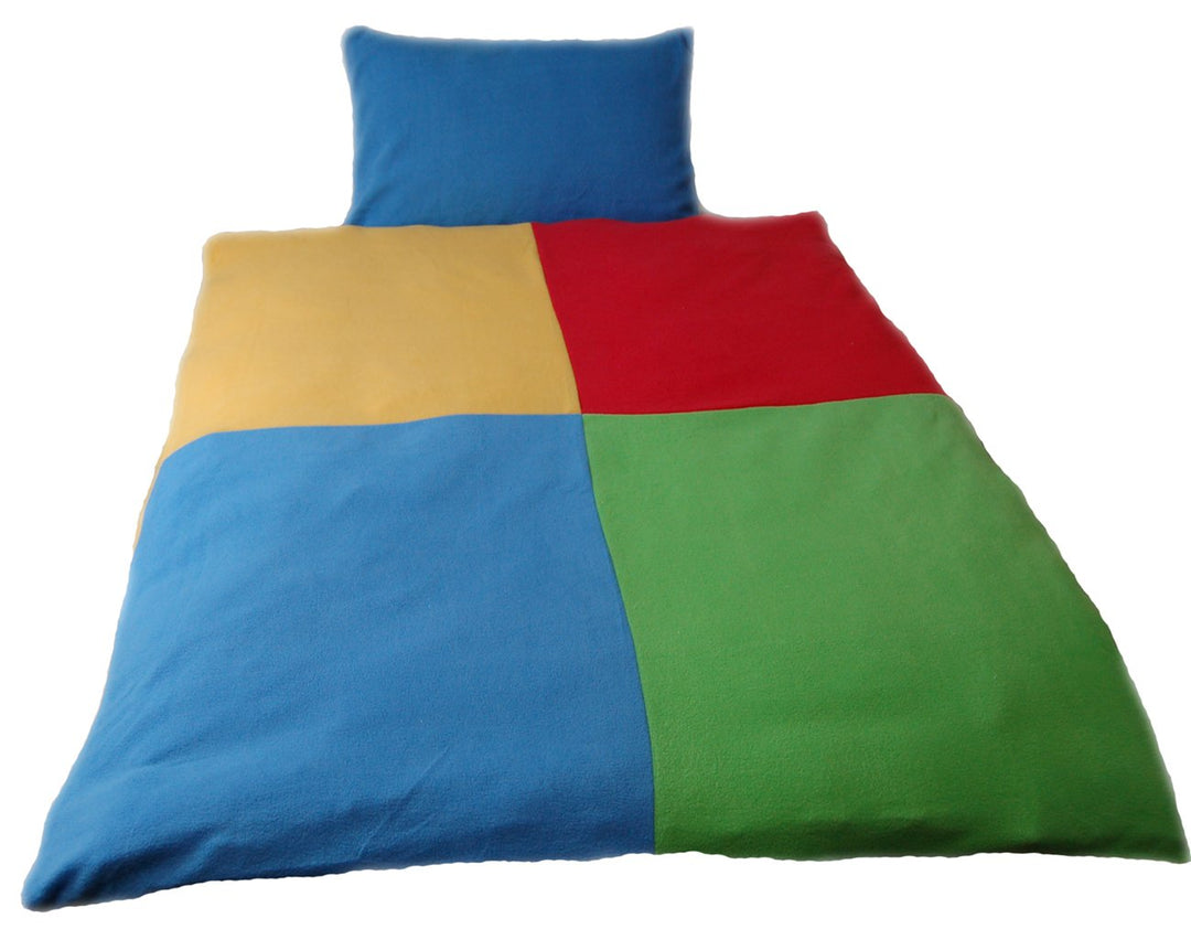 Mikrofaser-Fleece Baby Bettwäsche-Set QUADRAT, 3-Tlg. 100x135 cm