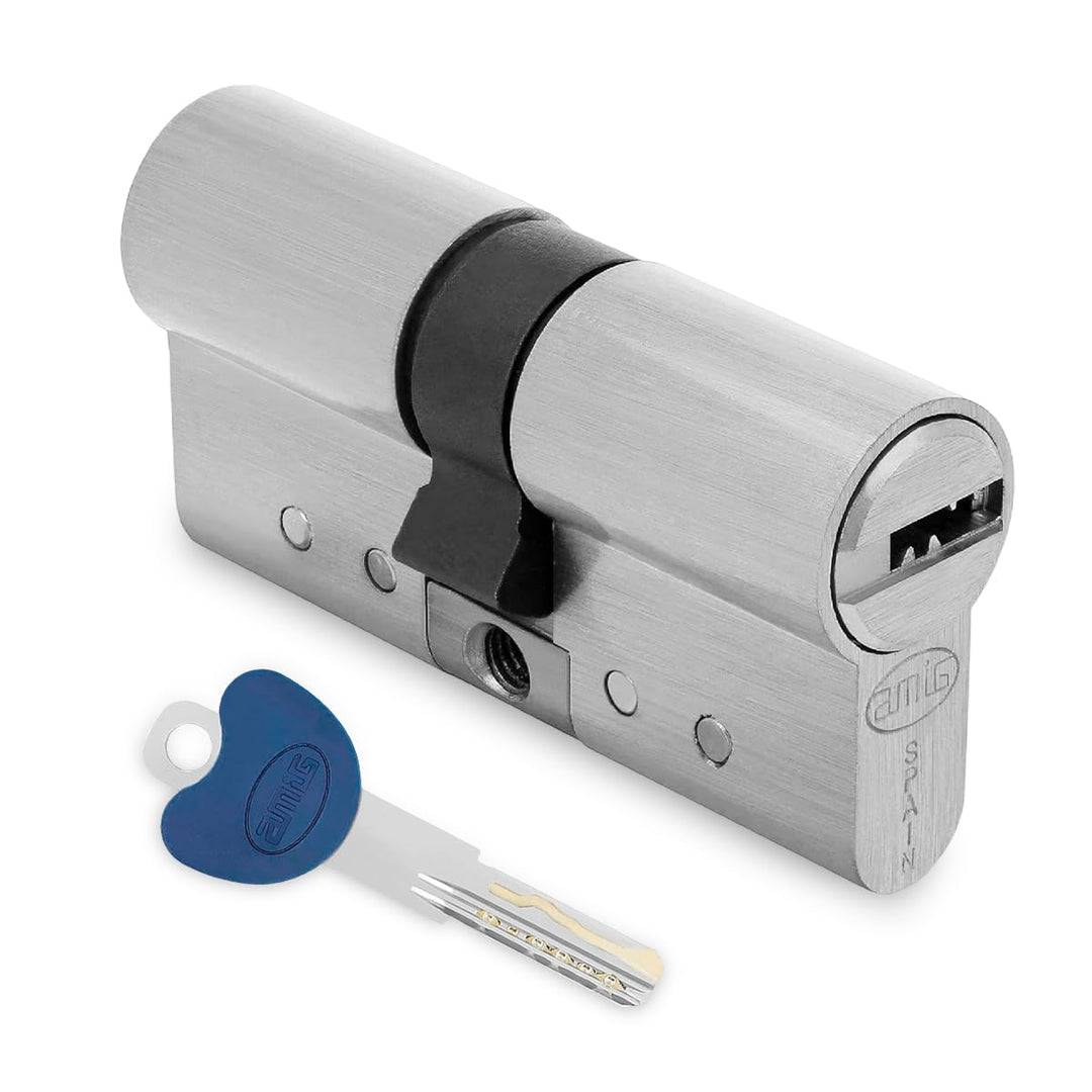 Amig - Sicherheitszylinder - Modell 20000 - Hergestellt aus Messing - Masse: 80 mm (40-40) - Bietet