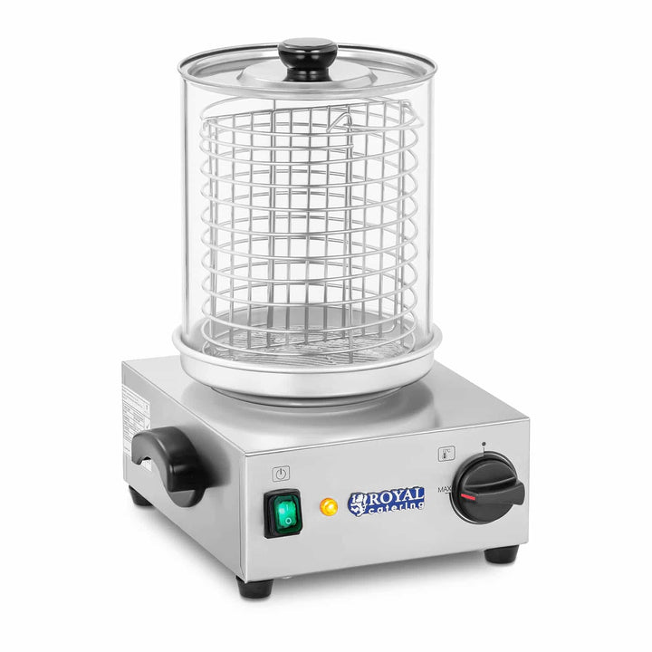 Royal Catering Hot Dog Maschine Gastro Hot-Dog Maker Professionell RCHW 800 (Leistung 800 Watt, Temp