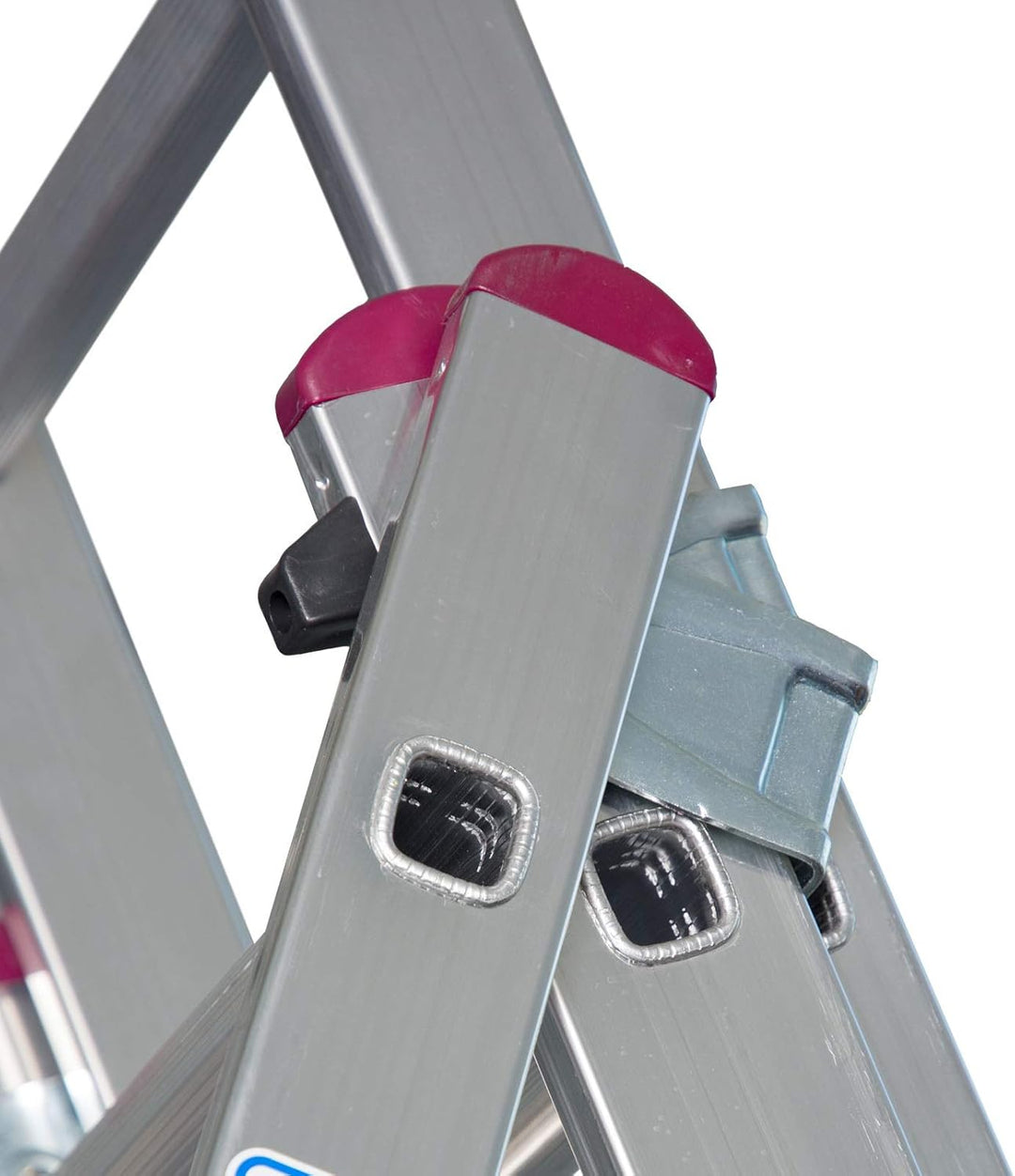 Krause 030375 Vielzweckleiter Corda 3x7 SPR. 4 Stufen Schwarz, 4 Stufen Schwarz