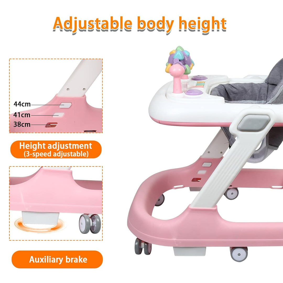 Lauflernhilfe Babywalker und Lauflernwagen, Laufwagen Baby Walker für Kinder, Gehhilfen, Höhe einste
