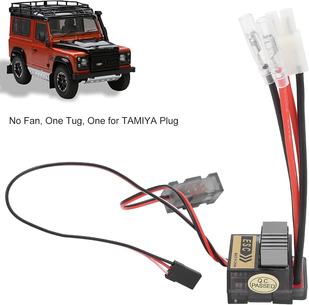 ESC RC-Bürstenregler, 7,2-16 V ESC Elektronischer Geschwindigkeitsregler Hochspannungs-Zweiwege-Gesc