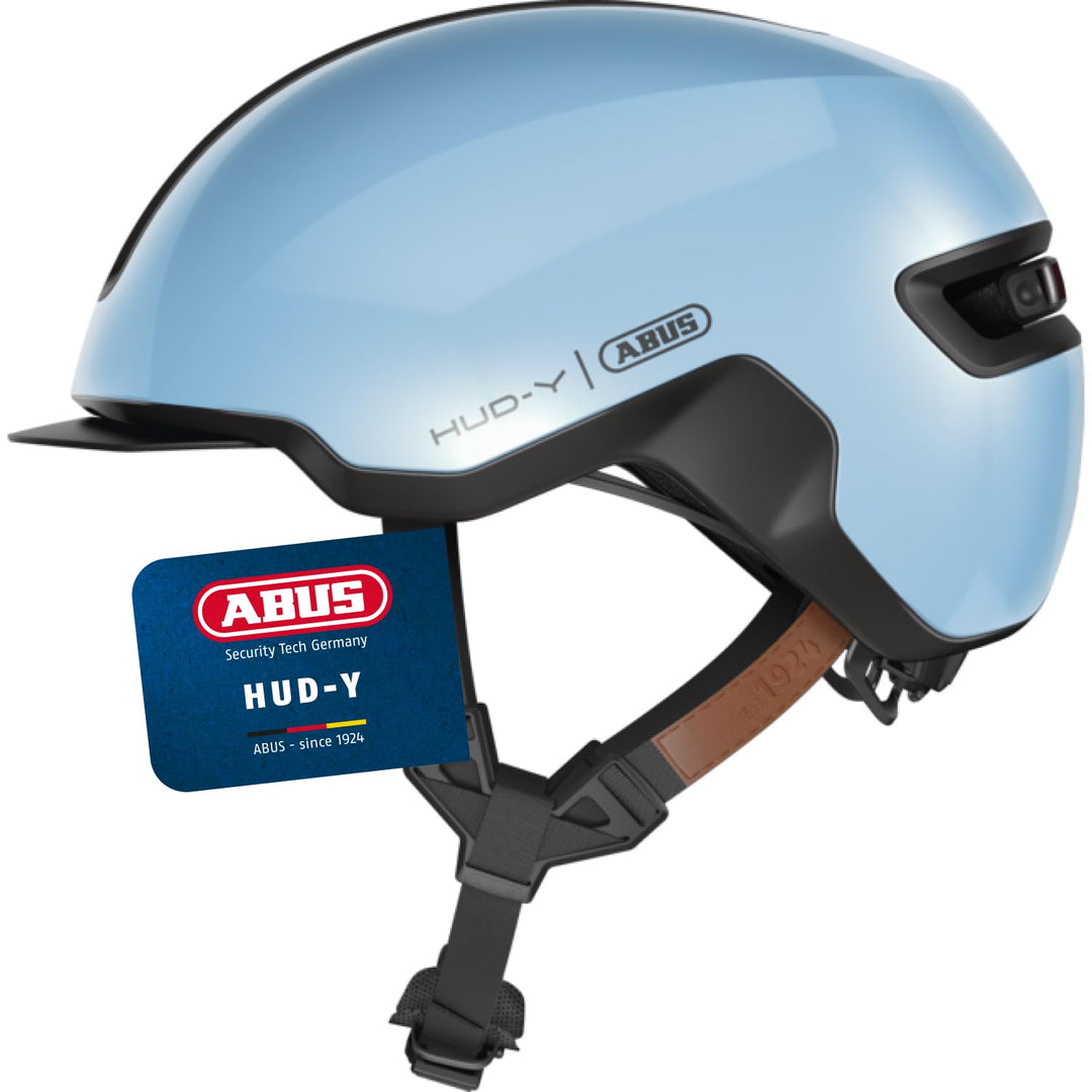 ABUS Urban Helm HUD-Y - mit magnetischem, aufladbarem LED-Rücklicht &amp; Magnetverschluss - cooler Fahr