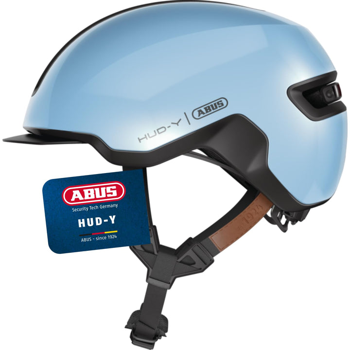 ABUS Urban Helm HUD-Y - mit magnetischem, aufladbarem LED-Rücklicht &amp; Magnetverschluss - cooler Fahr