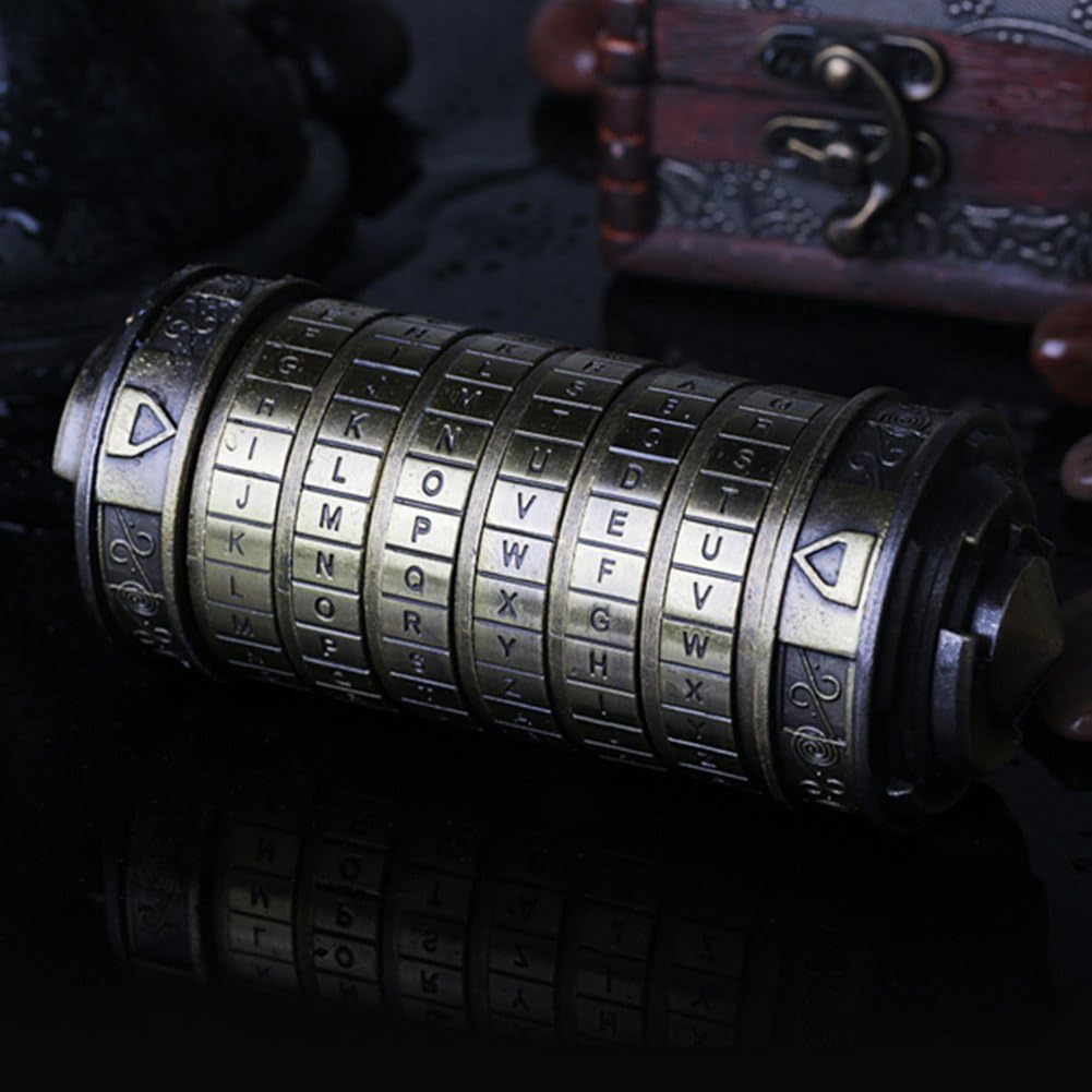 Da Vinci Code Mini Cryptex Rätsel und Puzzle für Weihnachten, Valentinstag und Geburtstag Freunde un