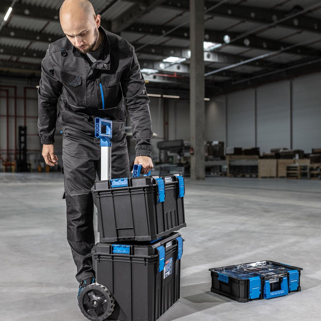 Högert Technik - Werkzeugkasten, Tragfähigkeit bis zu 50 kg, Praktisch und Geräumig, Resistent Gegen