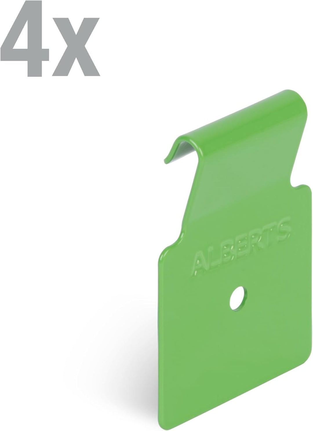 Alberts 825126 Dekorhaken für Doppelstabmatten - Gr. S - sendzimirverzinkt - gelbgrün - kunststoffbe