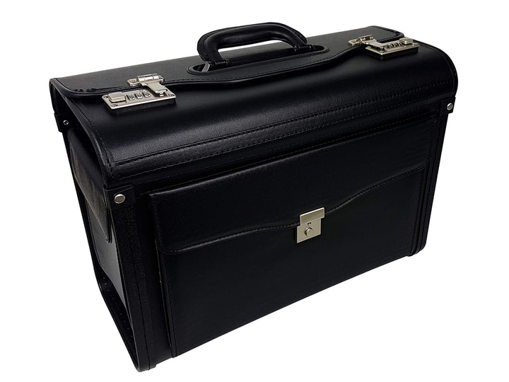 Gravidus Pilotenkoffer Business Trolley genügend Platz für Akten &amp; Laptop - Ideal für Business, Reis