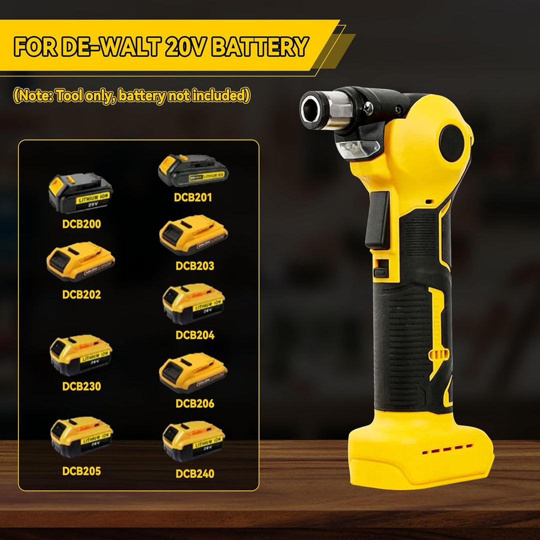 Akku-Autohammer Kompatibel mit Dewalt 20V Akku, Elektro Nagel Hammer mit verstellbarem 3-Positionen-