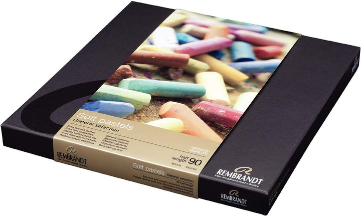 Rembrandt Weiche Pastellkreiden - Box mit 90 Farben Halbstab 90 Farben Set, Halbstab 90 Farben Set