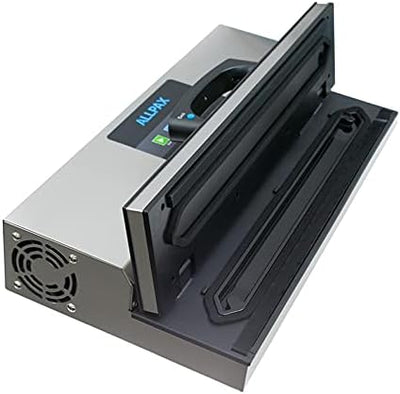 Vakuummaschine P 455 aus Edelstahl - inkl. 100 Vakuumbeutel 30 x 40 cm - 97% Vakuumleistung - vollau