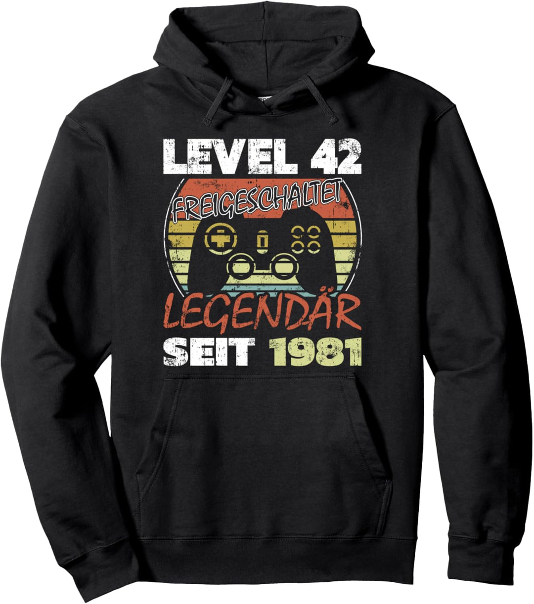 Level 42 freigeschaltet legendär seit 1981 Pullover Hoodie