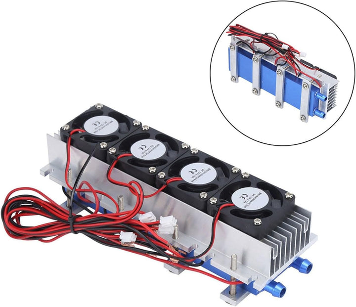 Gettimore Thermoelektrischer Peltier-Kühler, 288 W, 12 V, Gleichstrom, Halbleiter-Kühlmodul, Wasserk