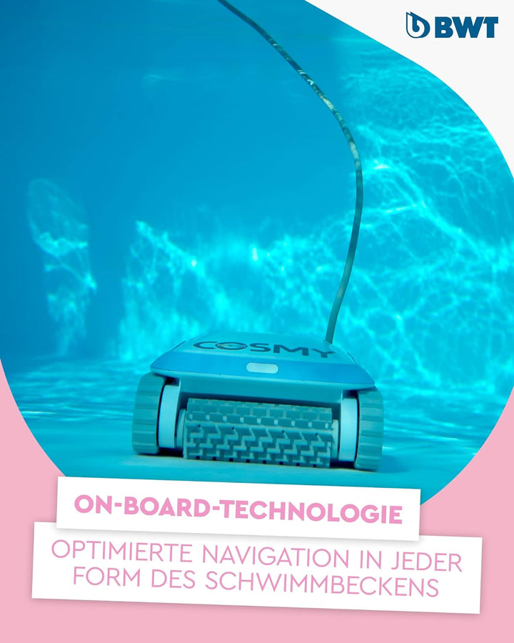 BWT Poolroboter Cosmy 200 | Besonders Leicht & Kompakt | Für Pools Mit Einer Länge Bis Zu 10 m | Zuv