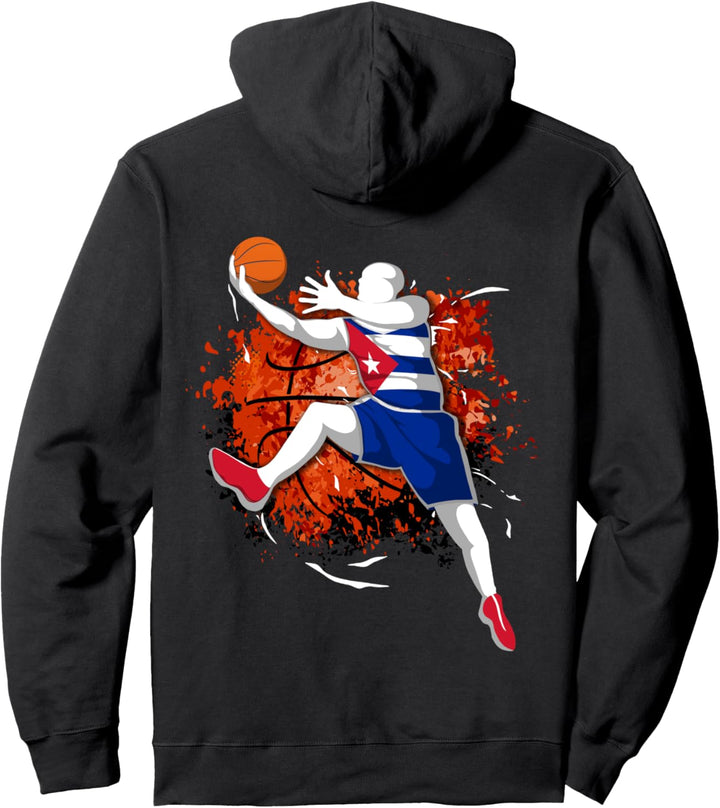 Kuba Basketball Mannschaft Kubanische Nationalflagge Sport Pullover Hoodie