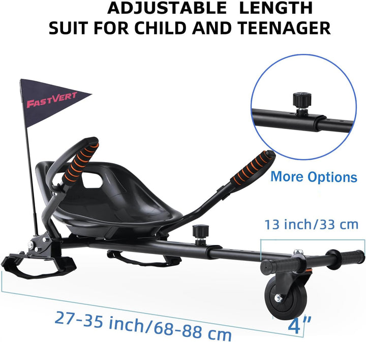 Fastvert Hoverboard Sitz Zubehör Verwandelt Ihr Hoverboard in einen Go Kart, so Macht das Treiben vi