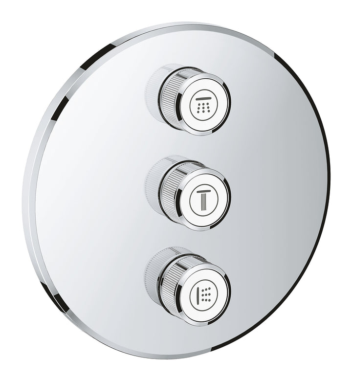 GROHE Grohtherm SmartControl | Brause- & Duschsystem - Thermostaterweiterung mit 3-fach Unterputzven
