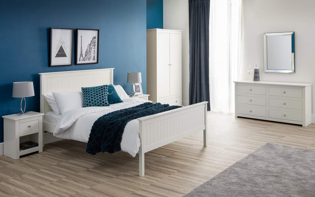 Julian Bowen Radley Nachttisch, weiss (Surf White), Weiss (Surf White)