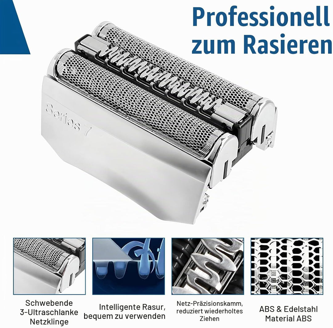 3 Stück Series 7 Scherkopf 70S Ersatzrasierkopf Kompatibel mit Series 7 Männer Rasierer Scherkopf Ra