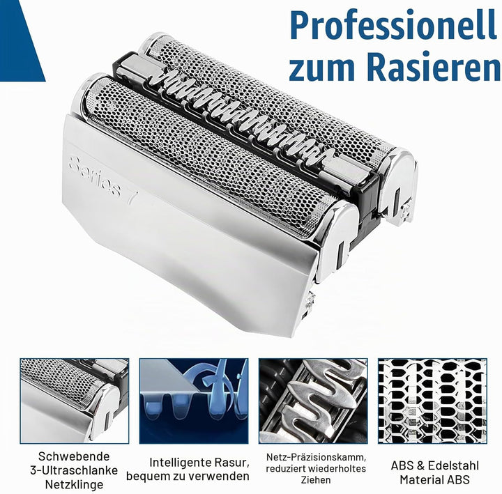 3 Stück Series 7 Scherkopf 70S Ersatzrasierkopf Kompatibel mit Series 7 Männer Rasierer Scherkopf Ra