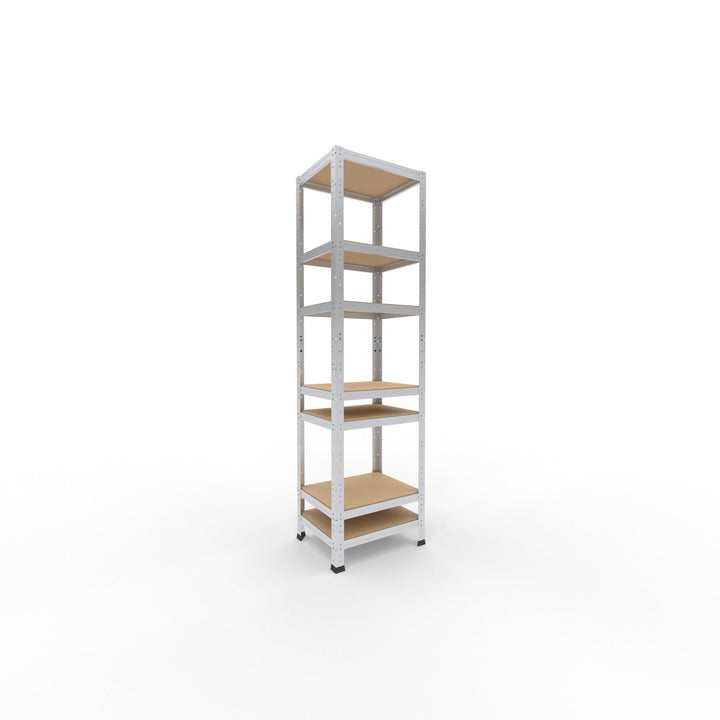 shelfplaza Home 180x50x40 cm Schwerlastregal in verzinkt mit 7 Böden und 125 kg Traglast pro Boden H