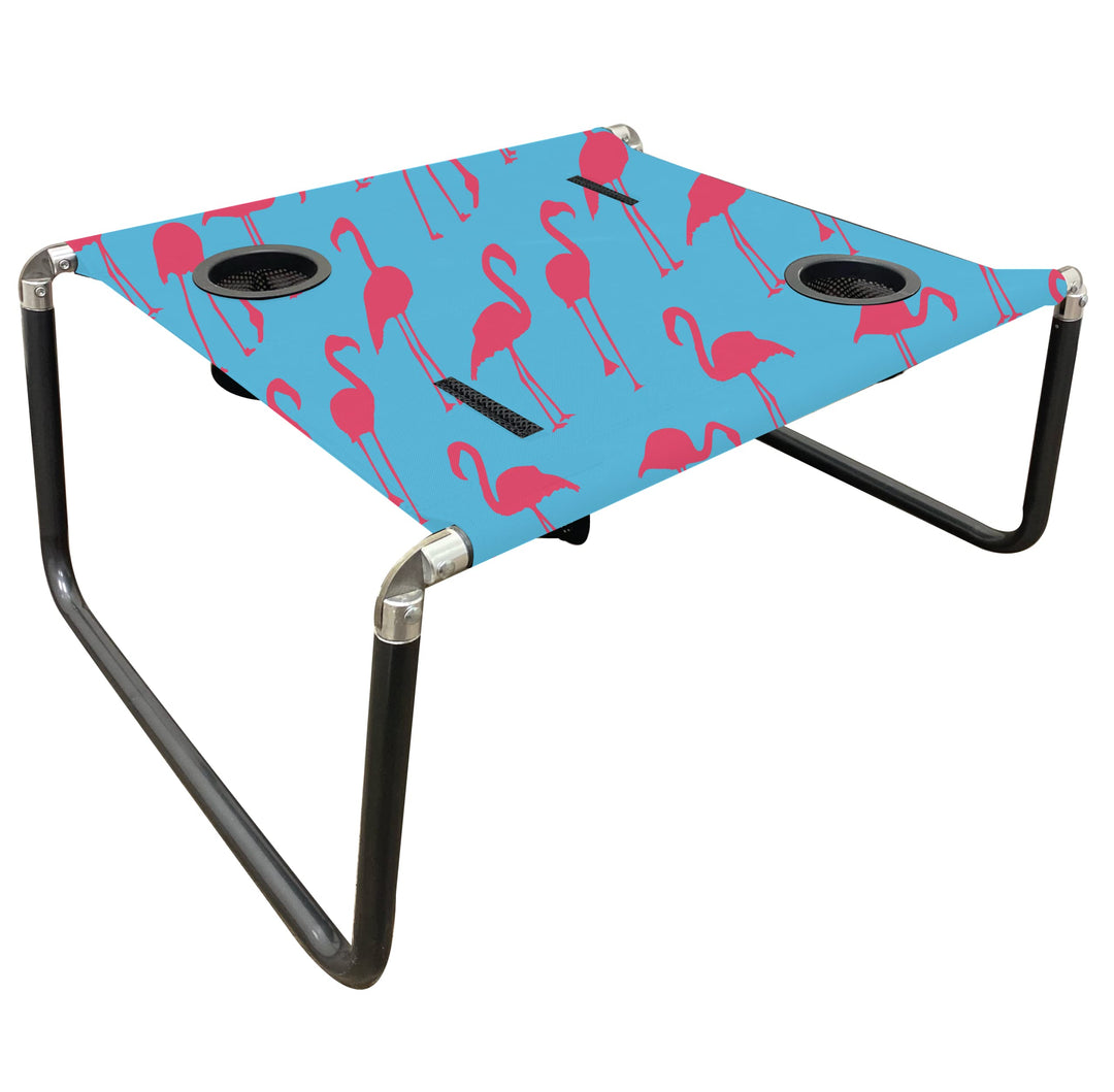 Neso Tragbarer Strandtisch mit Getränkehalter, Handytaschen, Leichter Strandtisch für Picknicks und
