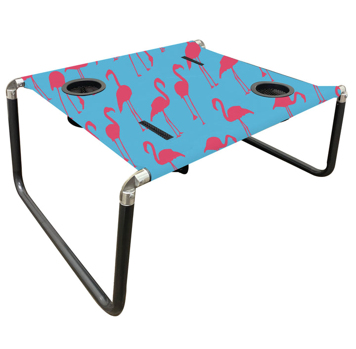 Neso Tragbarer Strandtisch mit Getränkehalter, Handytaschen, Leichter Strandtisch für Picknicks und