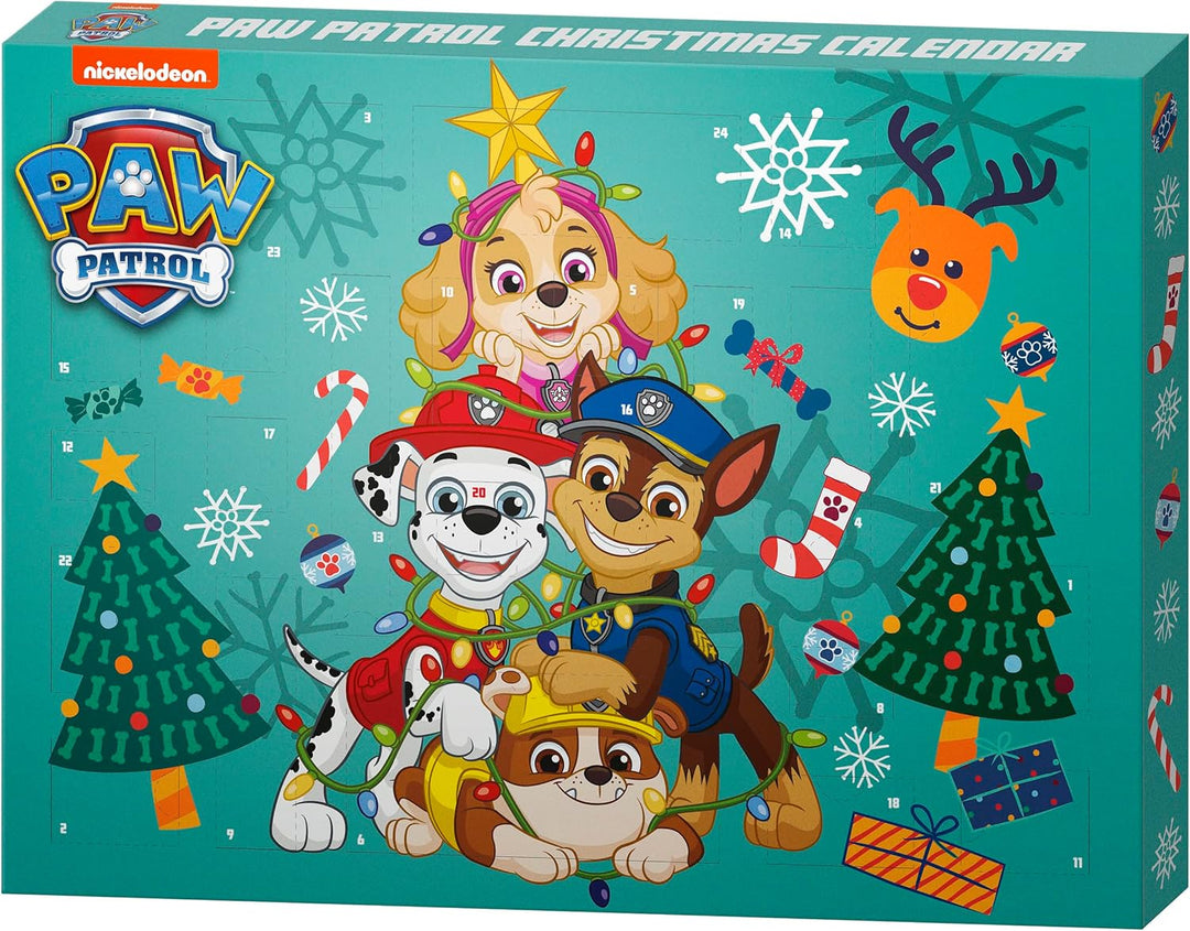 PAW PATROL ''Holiday Heroes'' Badespass Adventskalender-exklusives Lizenzprodukt, Badeprodukte & Acc