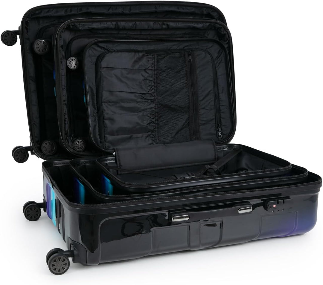 Suitline - 2er Trolley - Koffer Set Grössen Neon Blue 2er Set S+L, Neon Blue 2er Set S+L