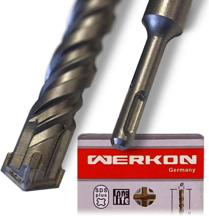 WERKON Betonbohrer 32x600mm Profi SDS Plus für Schlagbohrmaschine