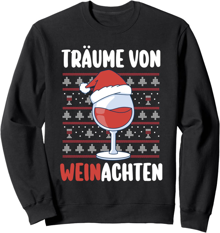 Weihnachtsmann Wein Weihnachten Sweatshirt