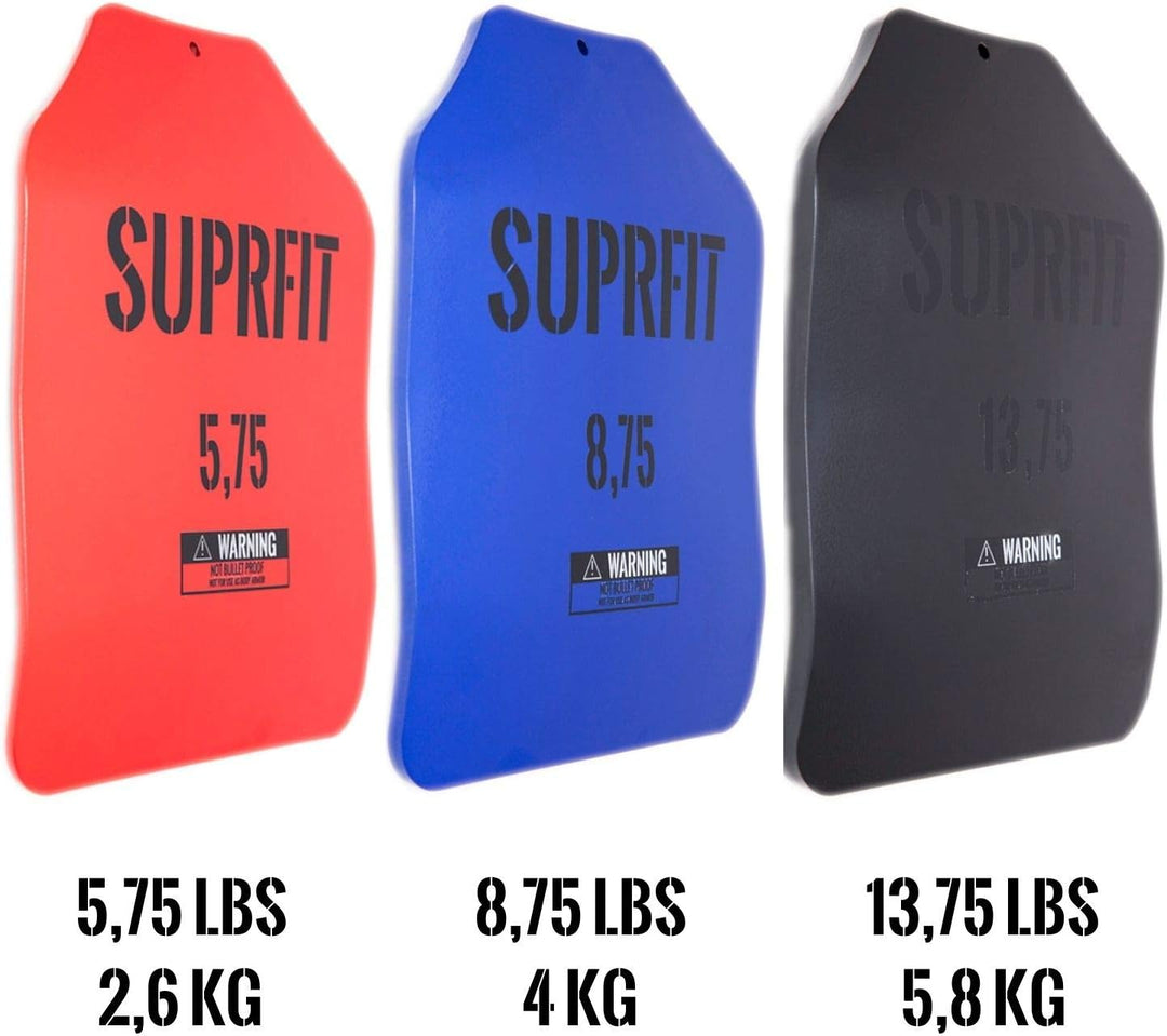 Suprfit Sigurd 3D Gewichtsscheiben Plates - Zusatzgewicht für Sigurd 3D Gewichtsweste, 1,7 kg, 2,6 k