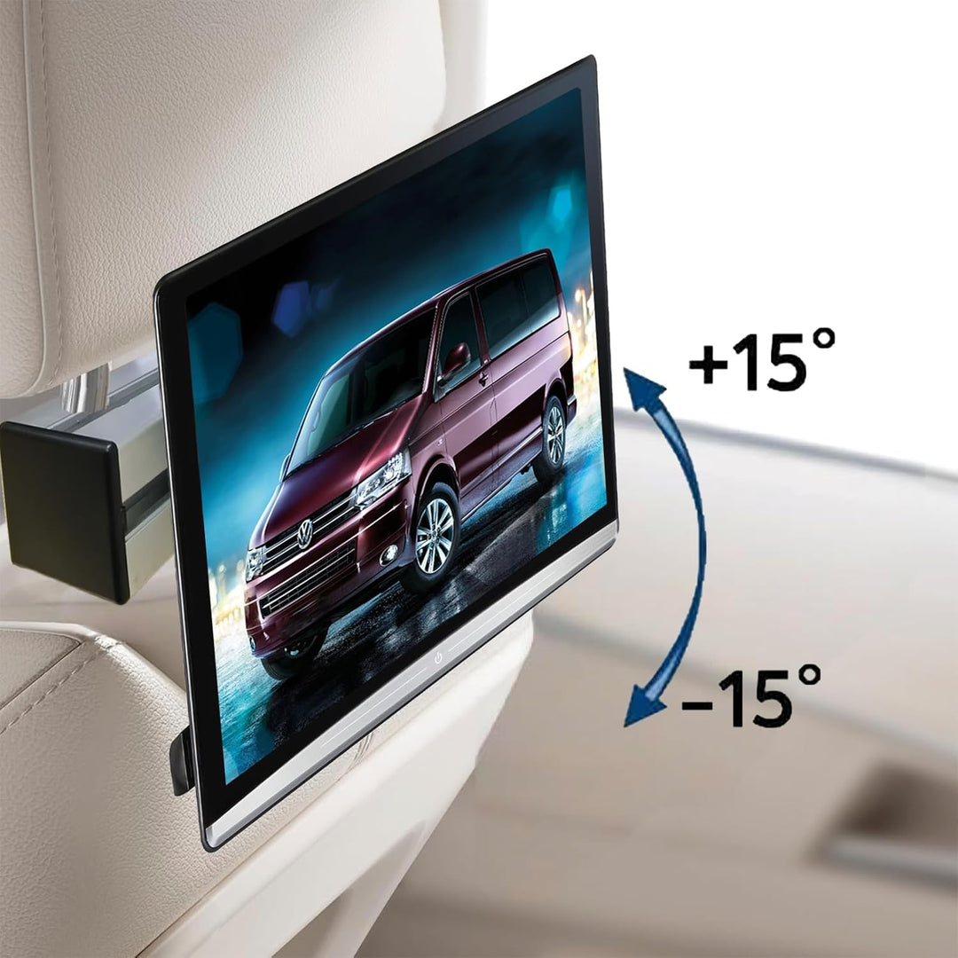 Campervan TV Halterung, Wohnmobil TV Halterung mit VESA Kopfstütze für 12-24 Zoll Fernseher, bis zu
