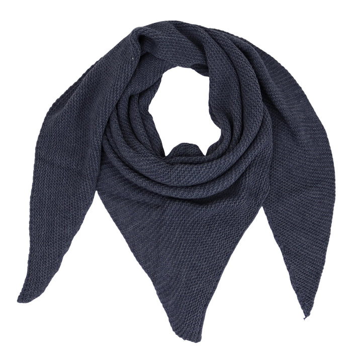 Dreieckstuch Strickschal warmer Dreiecksschal ca.180x72 cm, Leicht (Made in Italy, Uni Farbe), in to
