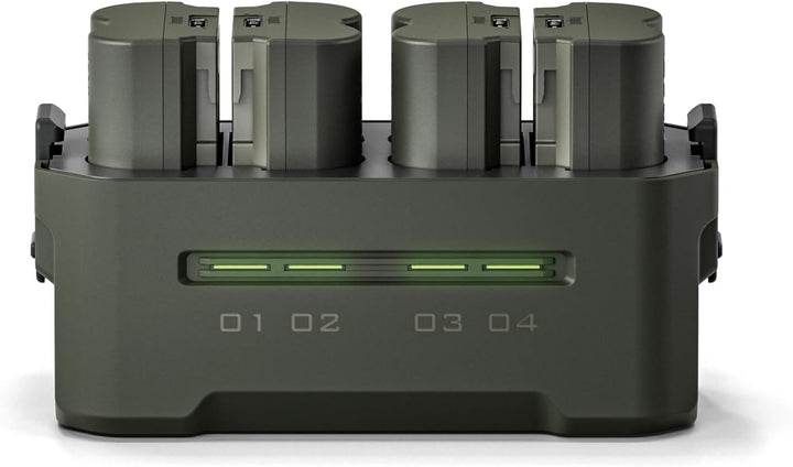 NP-W235 Ersatzakku- und Ladegerät-Set, 2er-Pack 2400-mAh-Akkus und Vierkanal USB-C PD Schnellladeger